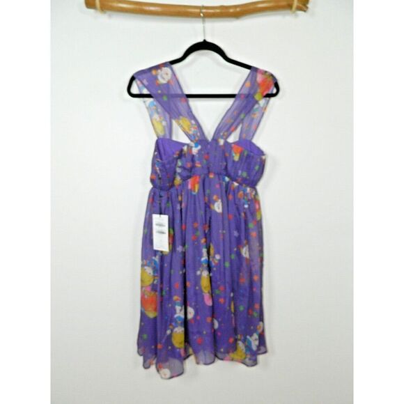 Unique‎ Vintage x Rainbow Brite Dress Size Medium 6/8 Purple Rainbow Night Print - Picture 11 of 15